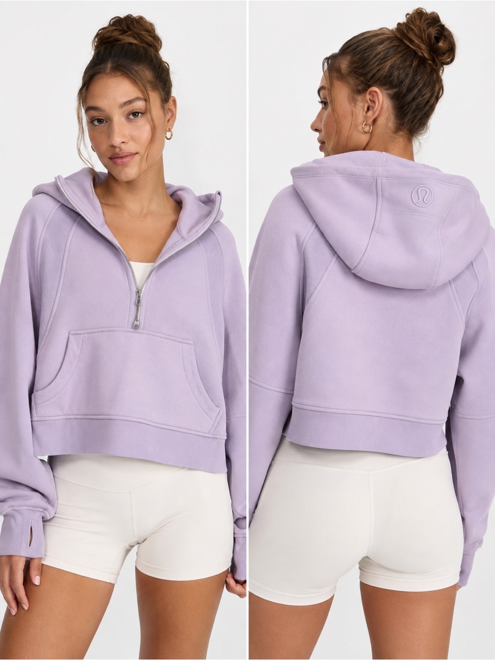 Lululemon Scuba Oversized Half-Zip Hoodie – Lavender M/L